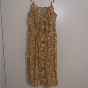 Yellow, floral Sun Dress